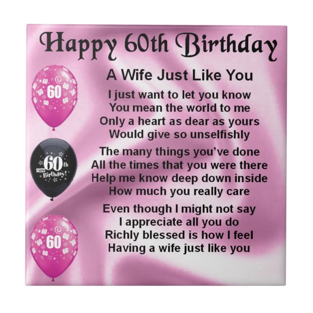 Poema da esposa - 60th aniversário (Frente)