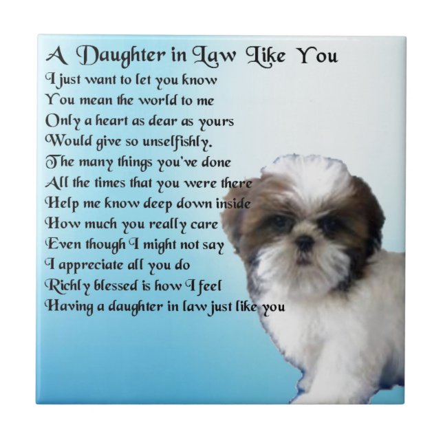 Poema da nora - design de Shih-Tzu (Frente)