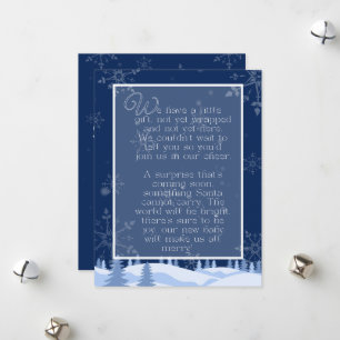 Poema de Anúncio de Gravidez   Cartão de Festivida