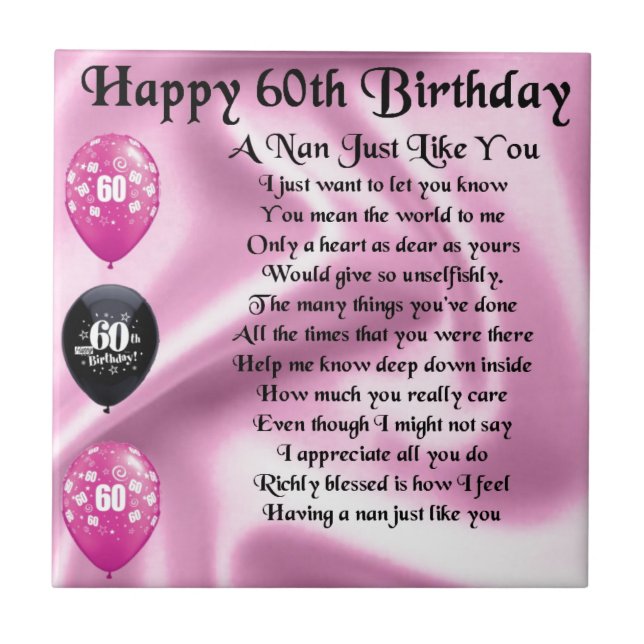 Poema de Nan - 60th aniversário (Frente)