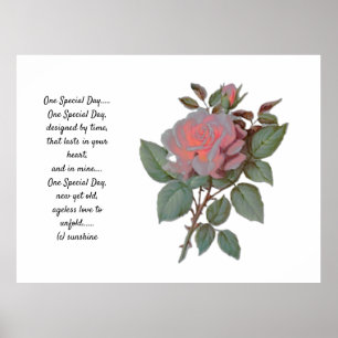 POEMA DE POSTER DE UM DIA ESPECIAL DO CASAMENTO