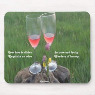 Poema De Vinho Do Mousepad Por Ladee Basset