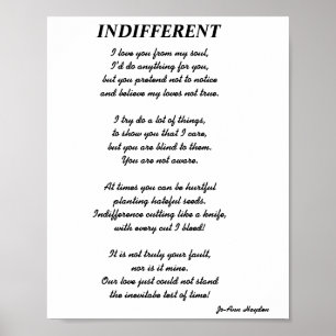 Poema diferenteImpressão, Poster de valor (Matte)