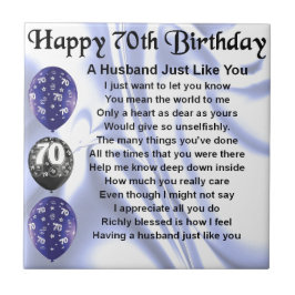 Poema do marido - aniversário do 70