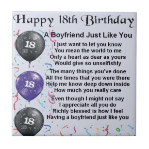 Poema do namorado - 18o aniversário