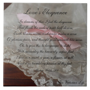 Poema do Victorian - do "a eloquência amor" (1900