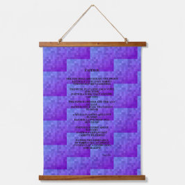 Poema 'Faith Is' do Padrão do Azulejo Roxo