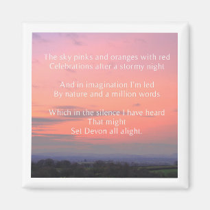 poema imã de geladeira "Devon A Light"
