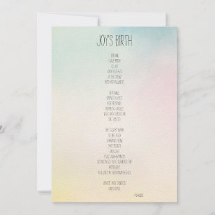 Poema Inspiracional de Nascimento de Joy