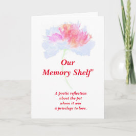Poema: Memórias Especiais De Um Pet, Cartão Dobrad