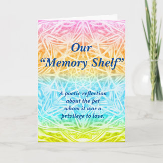 Poema: Memórias Especiais De Um Pet, Cartão Dobrad