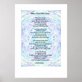 Poema: "When Your Pet Go" Poster (Matte)