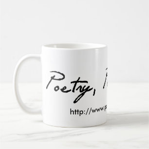 Poesia, caneca de café pura da poesia