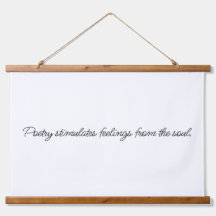 Poesia Estimula Madeira Tapeçaria De Parede Derrub