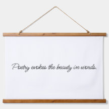 Poesia Evoca Madeira Derrubada Tapeçaria Parede