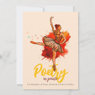 Poesia na Ponta   Convite de Desempenho de Recital