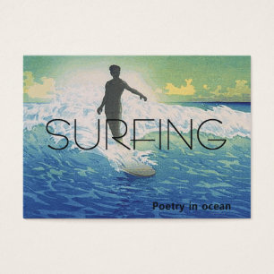 Poesia surfando SUPERIOR no oceano