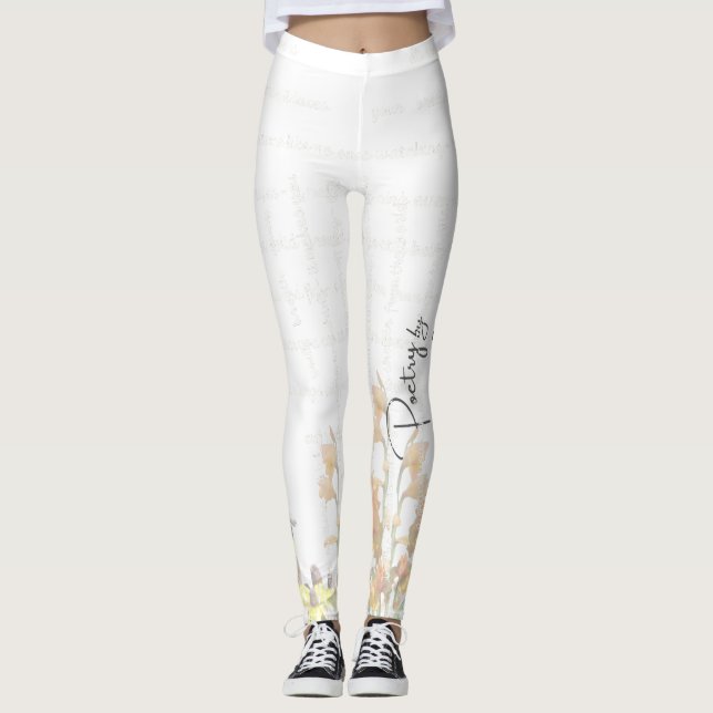 “Poetry Painted Softly” – Leggings  (Frente)