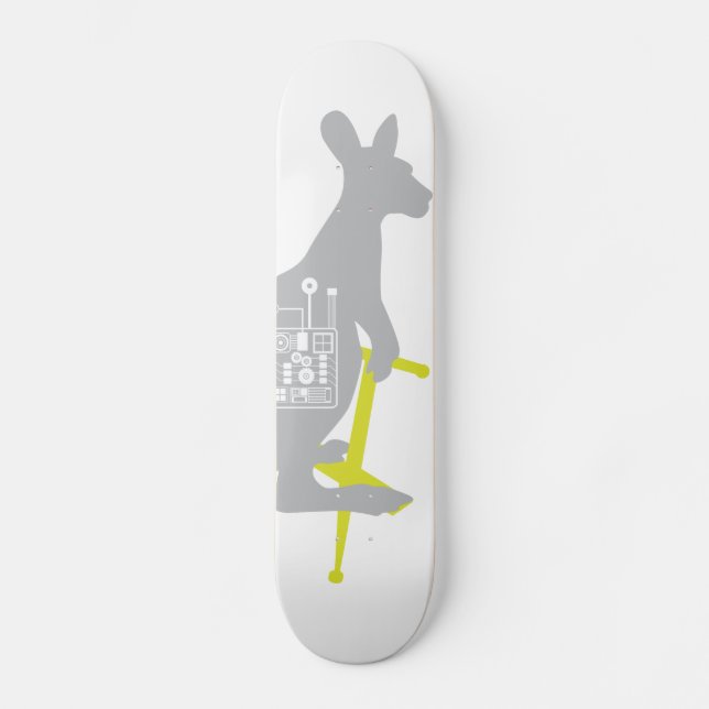 Pogo-Stick Kangaroo Skateboard Deck (Frente)