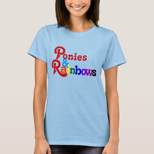 Poies e Rainbows Camisas Vintage (Frente)