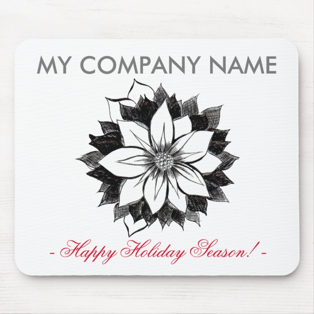 POINSÉTIA CLÁSSICA Mousepad (Frente)