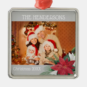 Poinsettia do Enfeites de natal de Fotos da Famíli