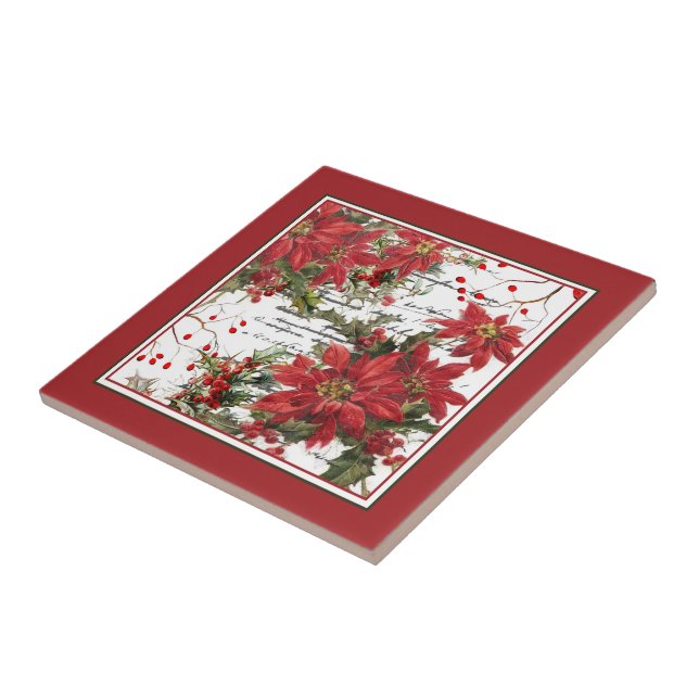 Poinsettia e azevinho (Lateral)