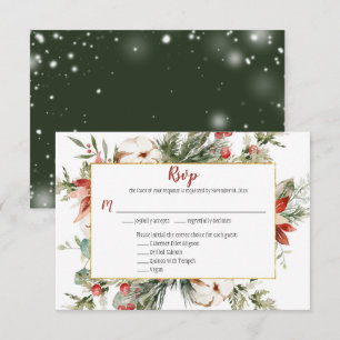 Poinsettia Elegante Sempre Verde Natal Ouro RSVP