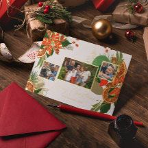 Poinsettia Moderna & Folhagens | Foto de Natal
