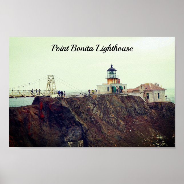 Point Bonita Lighthouse #1-3 Poster (Frente)