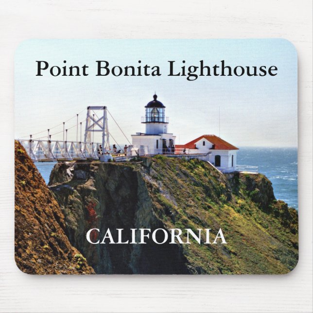 Point Bonita Lighthouse, Califórnia Mousepad (Frente)