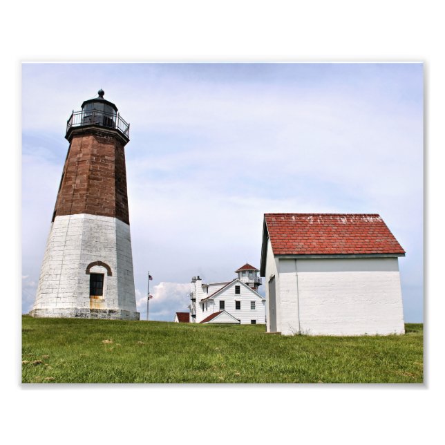 Point Judith Lighthouse, Impressão de Foto Rhode I (Frente)