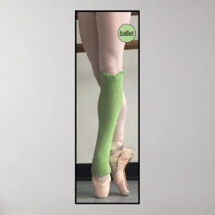 Pointe calça o poster do balé