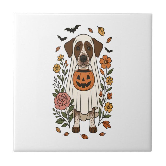 Pointer Alemão de Cabelo Curto de Halloween (Frente)