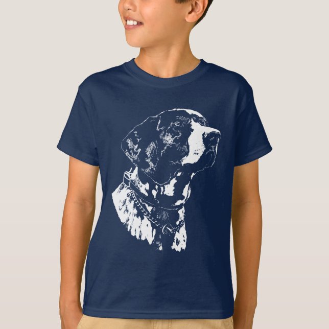 Pointer Dog Kid's Shirts Camisetas de cão de ponte (Frente)