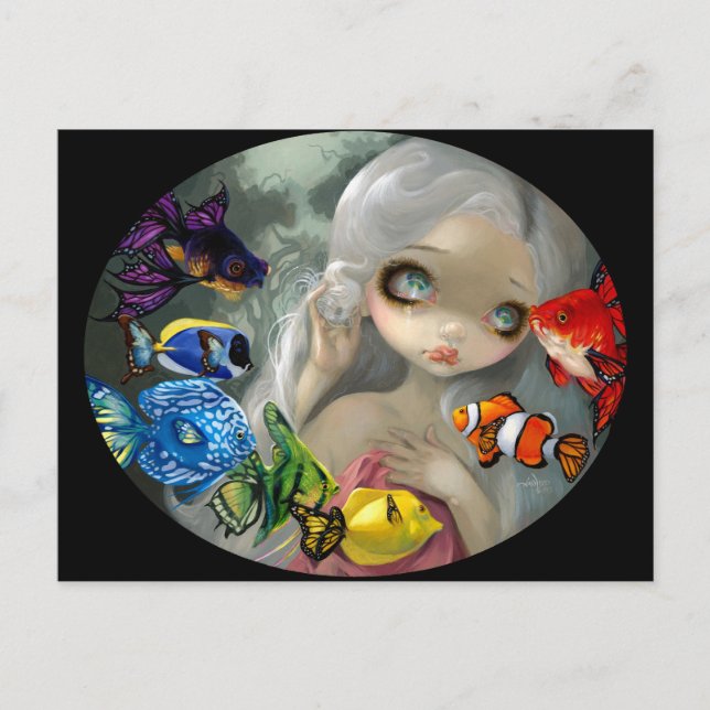 "Poissons Volants: Cartão postal Arc-en-Ciel" (Frente)