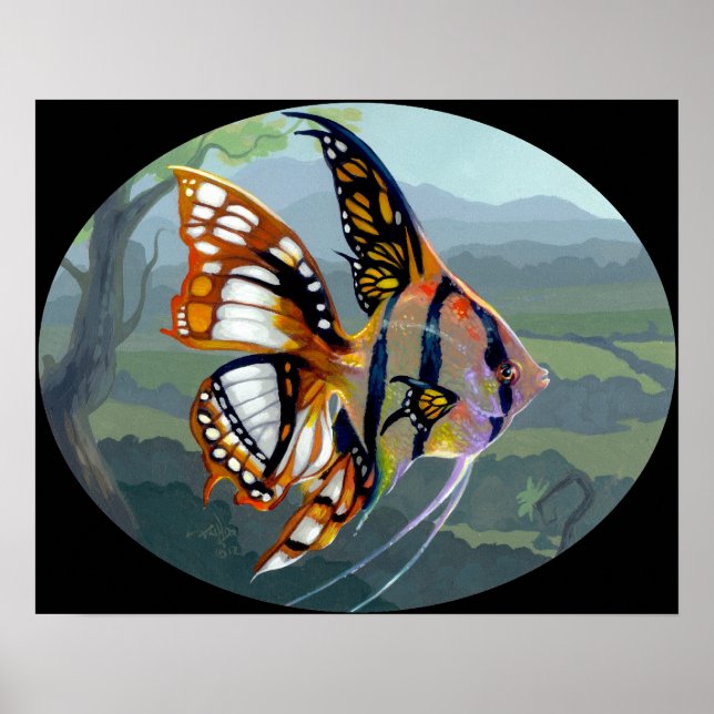 Poissons Volants: Étude I ART IMPRESSÃO surreal fi (Frente)