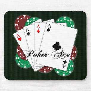 Pôker Ace Play Cards Mouse Pad