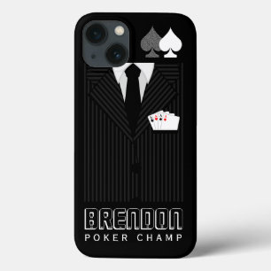 Poker Champ Pinstripe Suit Casino