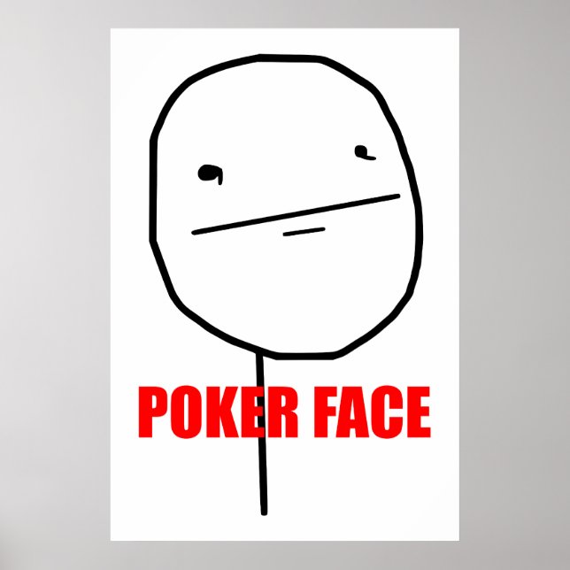 Poker Face - Poster (Frente)