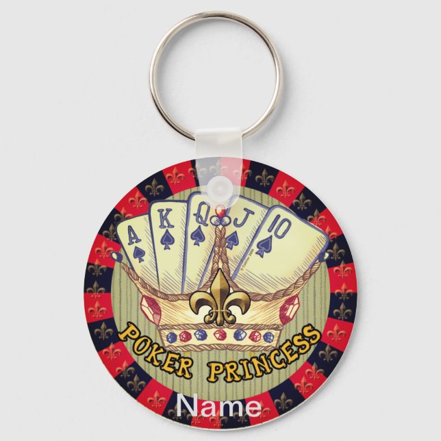 Poker Princess chaveiro (Frente)