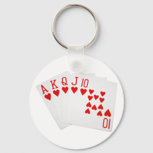 Poker Royal Flush Chaveiro