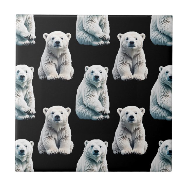 Polar Bear Animal Pattern Design (Frente)