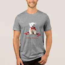 Polar Bear Christmas Holiday Men's T-Shirt