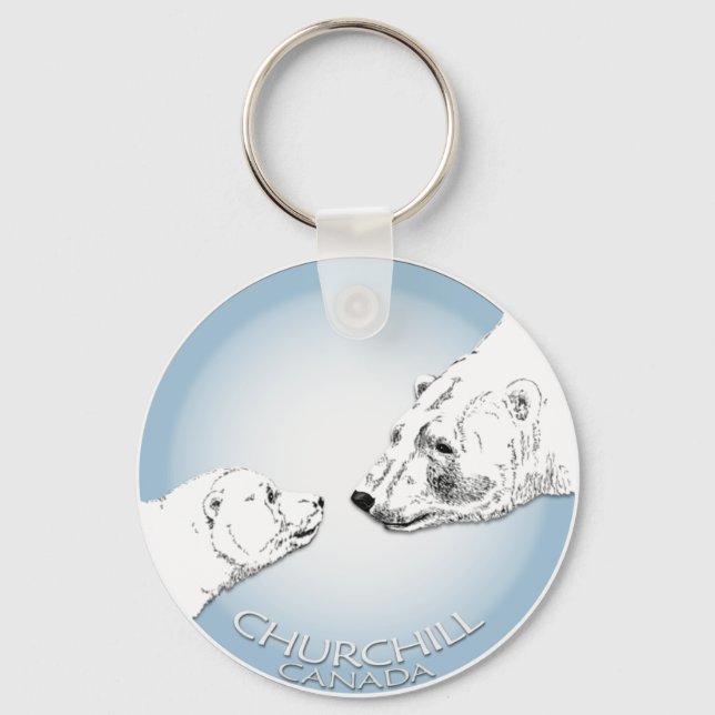 Polar Bear Chuchill Key Chain Souvenir Chaveiro (Frente)