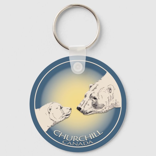 Polar Bear Chuchill Key Chain Souvenir Chaveiro (Frente)