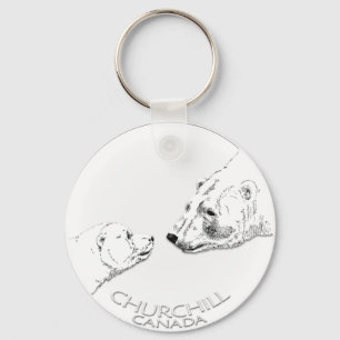 Polar Bear Chuchill Key Chain Souvenir Chaveiro