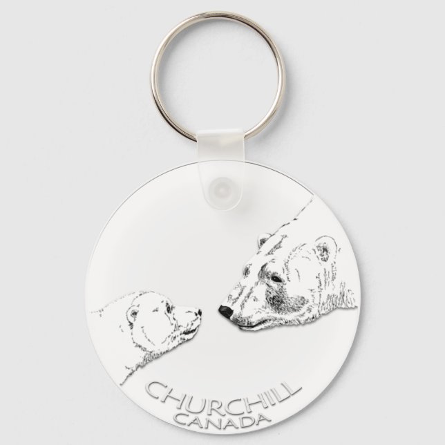 Polar Bear Chuchill Key Chain Souvenir Chaveiro (Frente)