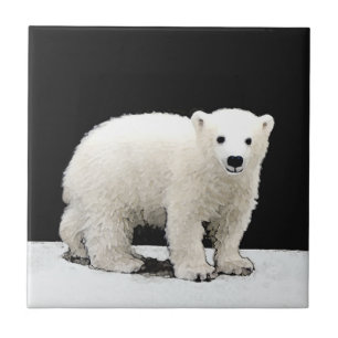 Polar Bear Cub Painting - Arte Original
