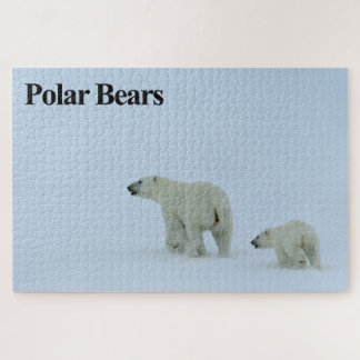 Polar Bear e Cub Quebra-cabeça